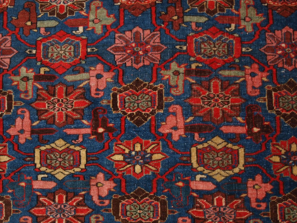 ANTIQUE BIJAR RUG WITH MINA KHANI DESIGN, WONDERFULCOLOURS, CIRCA 1880. View VIII