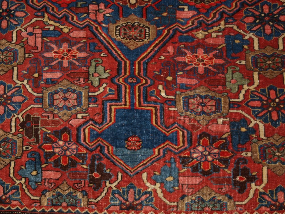 ANTIQUE BIJAR RUG WITH MINA KHANI DESIGN, WONDERFULCOLOURS, CIRCA 1880. View X