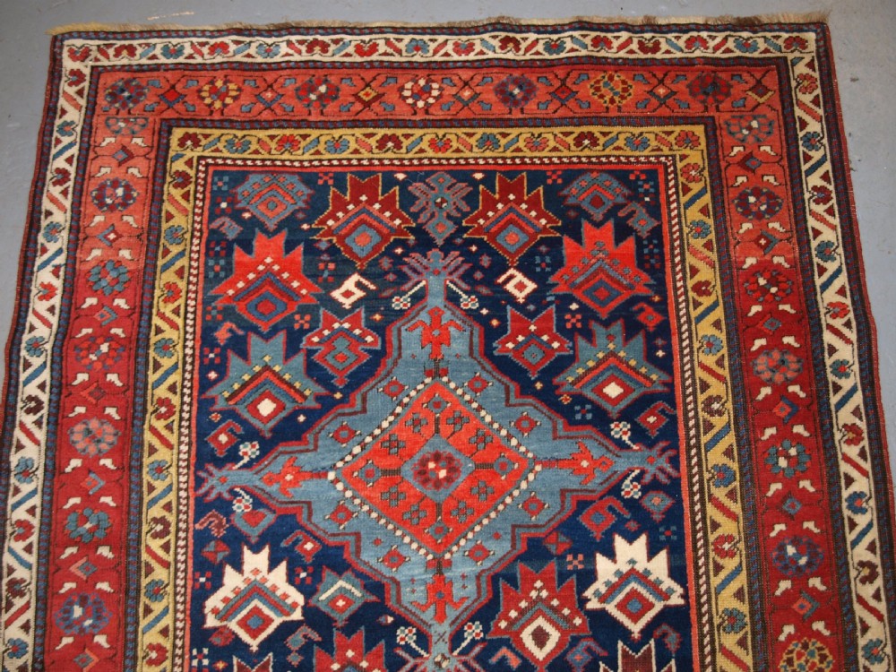 ANTIQUE SOUTH CAUCASIAN RUNNER WITH OUTSTANDING COLOUR AND DESIGN, LATE 19TH CENTURY. View II