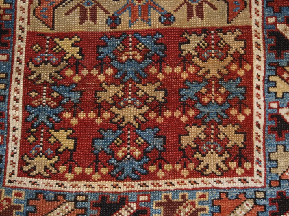 ANTIQUE TURKISH KOZAK VILLAGE PRAYER RUG, SMALL SQUARE SIZE, SCARCE ITEM, 2ND HALF 19TH CENTURY. View VIII