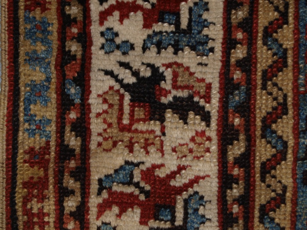 ANTIQUE TURKISH KOZAK VILLAGE PRAYER RUG, SMALL SQUARE SIZE, SCARCE ITEM, 2ND HALF 19TH CENTURY. View X