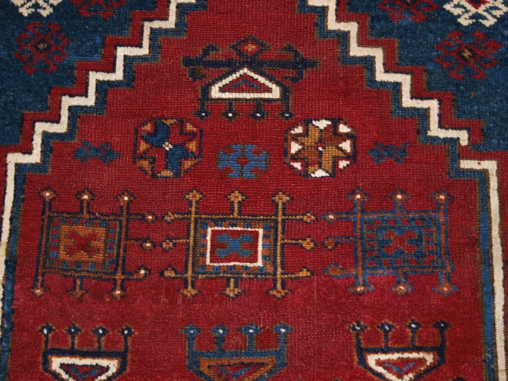 ANTIQUE TURKISH YURUK PRAYER RUG, BEAUTIFUL COLLECTORS RUG, 2ND HALF 19TH CENTURY. View IX
