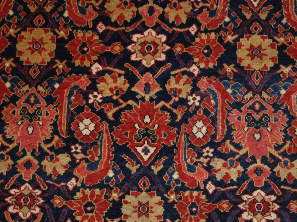 ANTIQUE CAUCASIAN KUBA REGION RUG, FINE WEAVE AND SUPERB COLOUR, LATE 19TH CENTURY. View VII