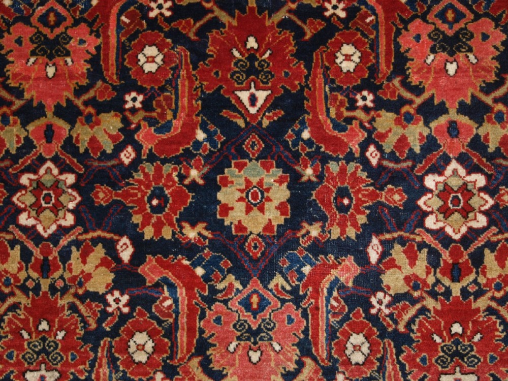 ANTIQUE CAUCASIAN KUBA REGION RUG, FINE WEAVE AND SUPERB COLOUR, LATE 19TH CENTURY. View VIII