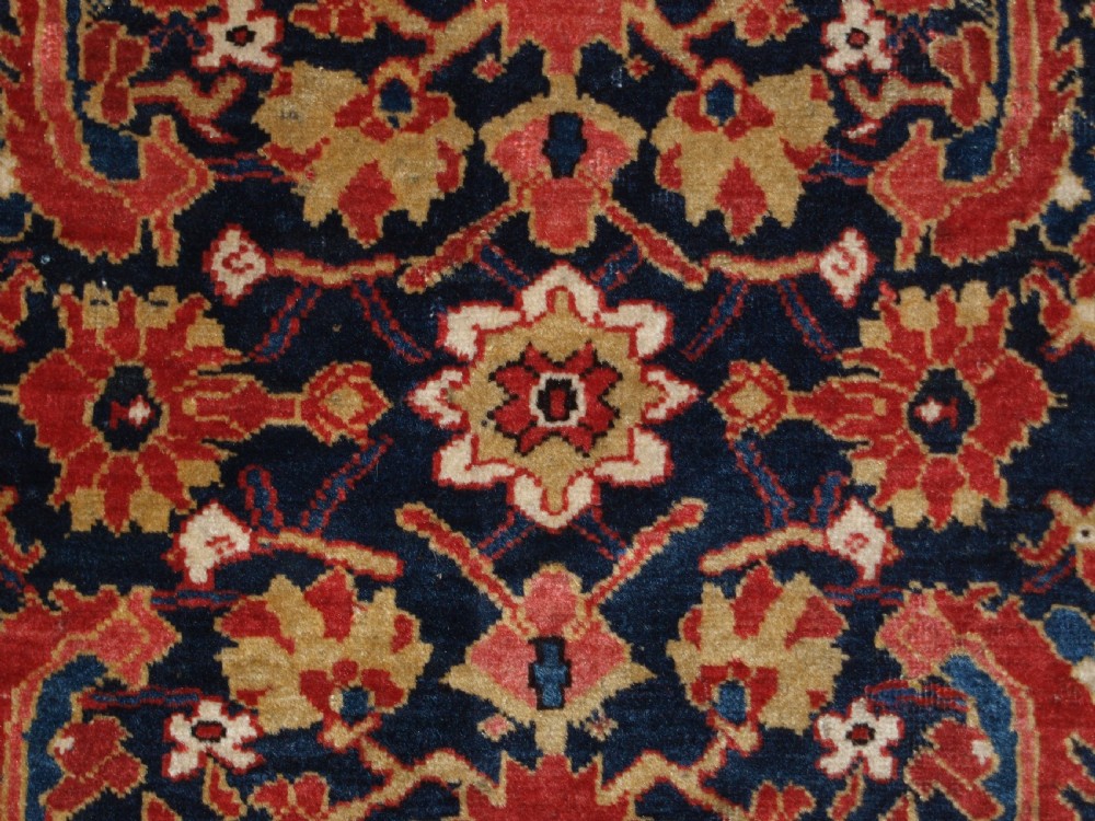 ANTIQUE CAUCASIAN KUBA REGION RUG, FINE WEAVE AND SUPERB COLOUR, LATE 19TH CENTURY. View IX