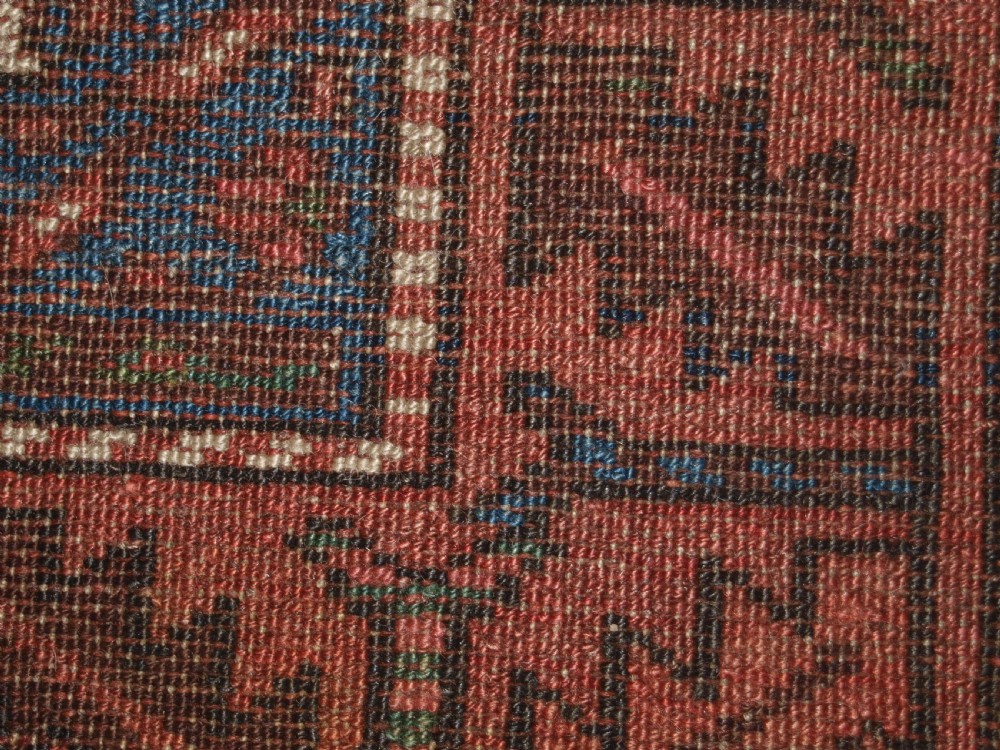 ANTIQUE KURDISH LONG RUG WITH ALL OVER SHRUB DESIGN, LATE 19TH CENTURY. View XIII