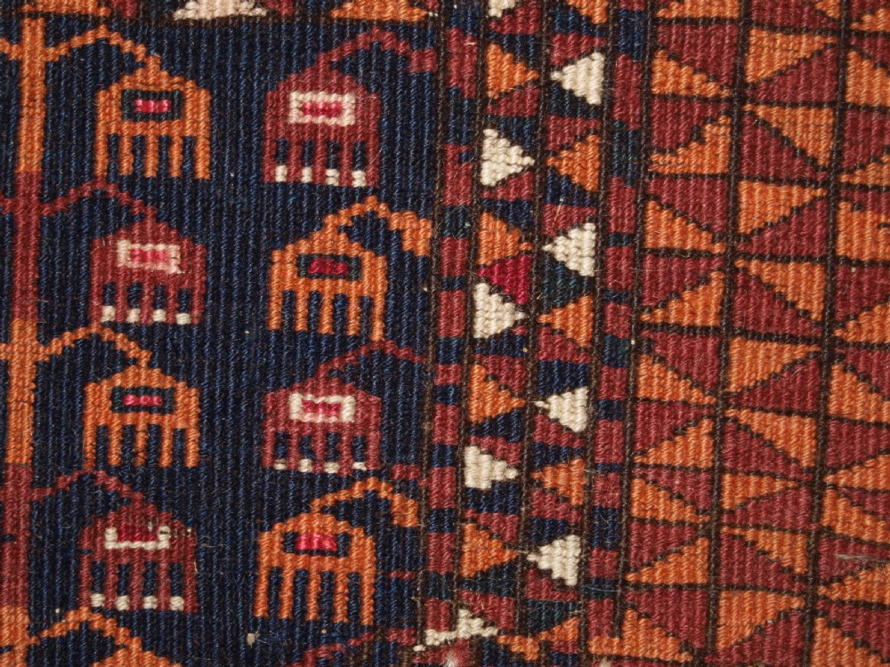 ANTIQUE SARYK TURKMEN ENSI DOOR HANGING, COTTON AND SILK HIGHLIGHTS, 4TH QUARTER 19TH CENTURY. View XVIII