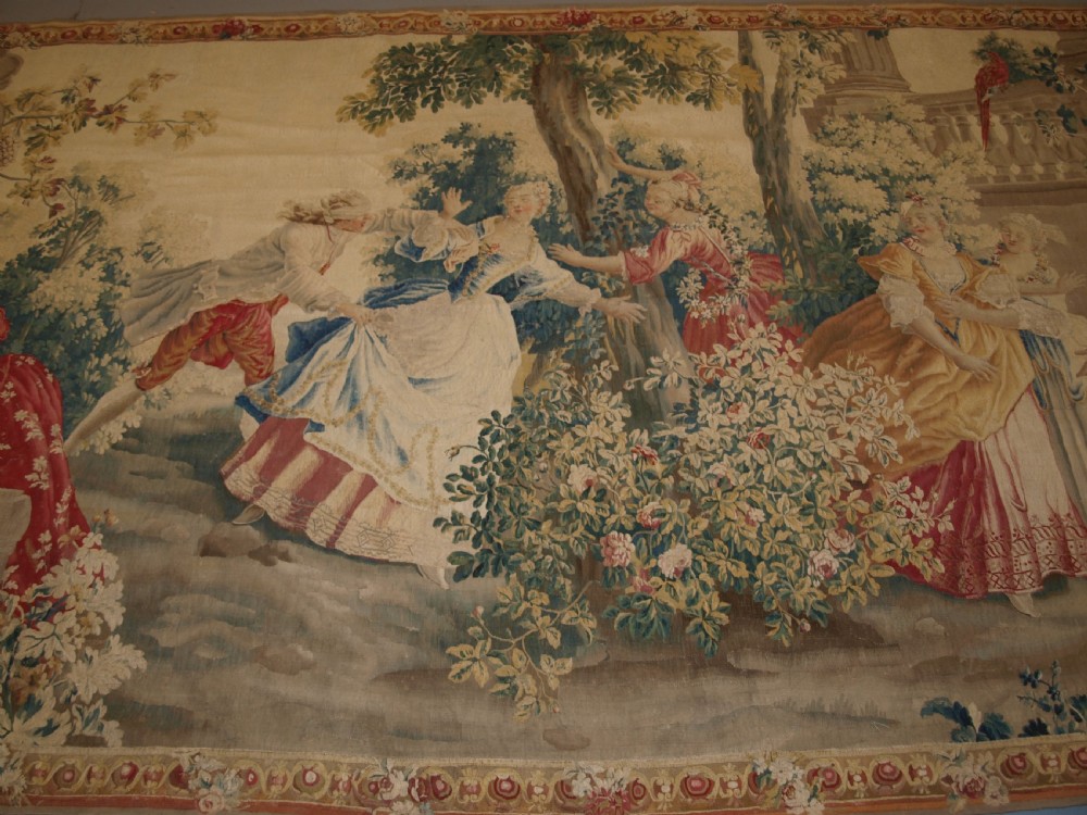 ANTIQUE LOUIS XV AUBUSSON TAPESTRY, AFTER JEAN-BAPTISTE OUDRY, CIRCA 1770. View III