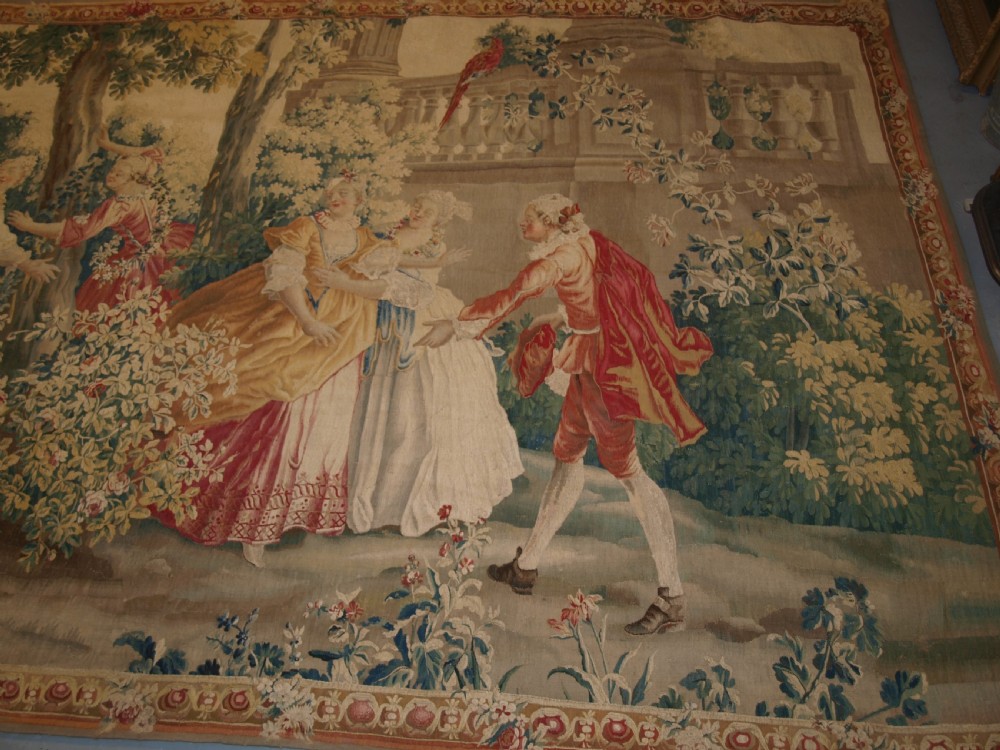 ANTIQUE LOUIS XV AUBUSSON TAPESTRY, AFTER JEAN-BAPTISTE OUDRY, CIRCA 1770. View V