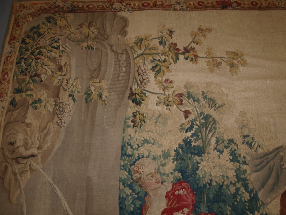 ANTIQUE LOUIS XV AUBUSSON TAPESTRY, AFTER JEAN-BAPTISTE OUDRY, CIRCA 1770. View VI