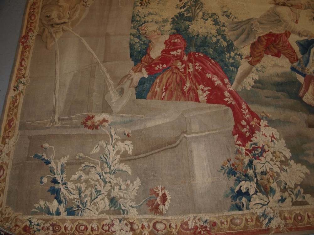 ANTIQUE LOUIS XV AUBUSSON TAPESTRY, AFTER JEAN-BAPTISTE OUDRY, CIRCA 1770. View VII