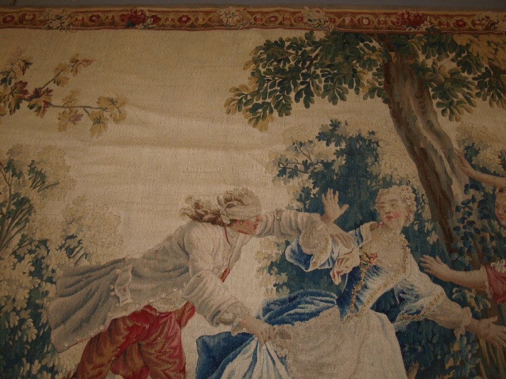 ANTIQUE LOUIS XV AUBUSSON TAPESTRY, AFTER JEAN-BAPTISTE OUDRY, CIRCA 1770. View VIII