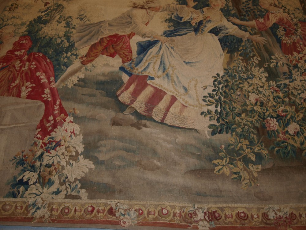 ANTIQUE LOUIS XV AUBUSSON TAPESTRY, AFTER JEAN-BAPTISTE OUDRY, CIRCA 1770. View IX