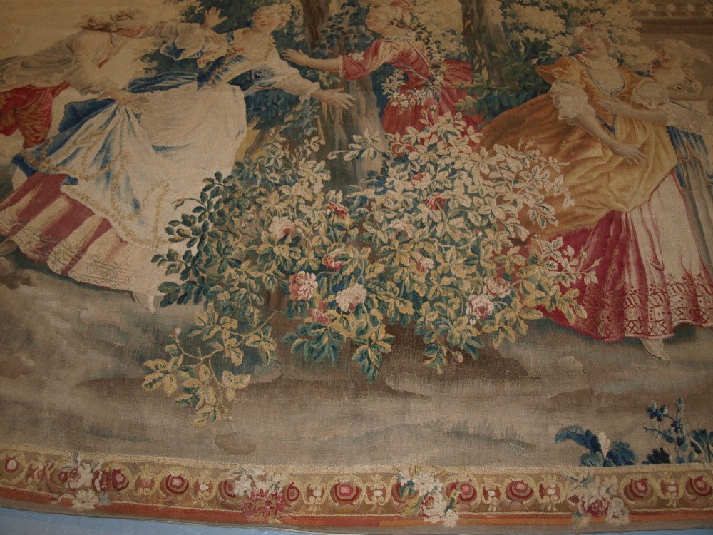 ANTIQUE LOUIS XV AUBUSSON TAPESTRY, AFTER JEAN-BAPTISTE OUDRY, CIRCA 1770. View XI