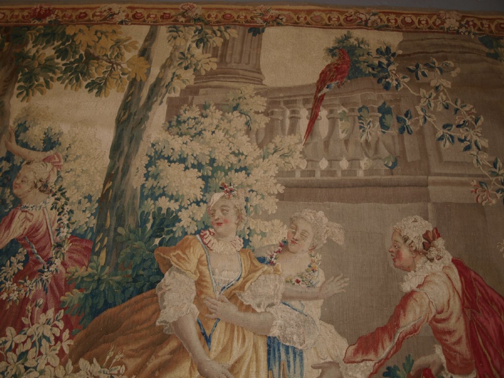ANTIQUE LOUIS XV AUBUSSON TAPESTRY, AFTER JEAN-BAPTISTE OUDRY, CIRCA 1770. View XII