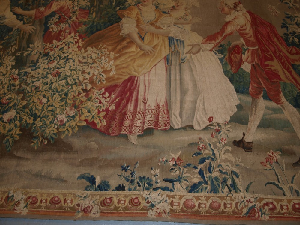 ANTIQUE LOUIS XV AUBUSSON TAPESTRY, AFTER JEAN-BAPTISTE OUDRY, CIRCA 1770. View XIV