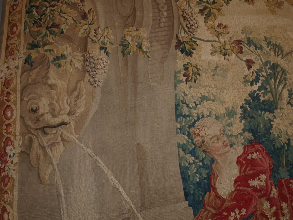 ANTIQUE LOUIS XV AUBUSSON TAPESTRY, AFTER JEAN-BAPTISTE OUDRY, CIRCA 1770. View XVI