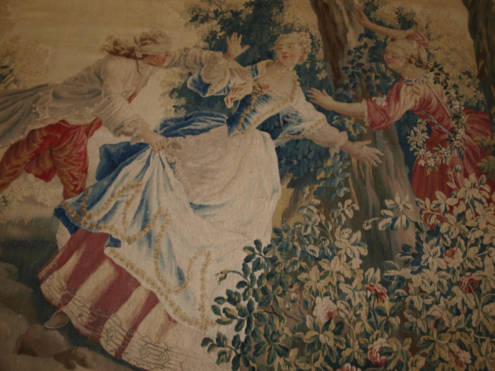 ANTIQUE LOUIS XV AUBUSSON TAPESTRY, AFTER JEAN-BAPTISTE OUDRY, CIRCA 1770. View XVIII