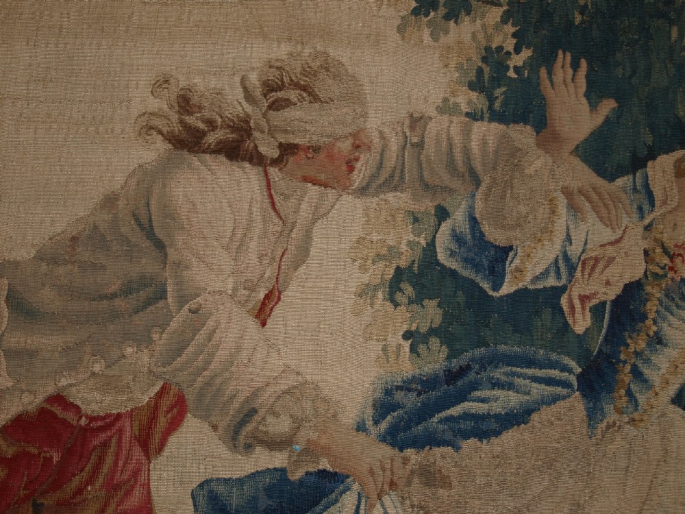 ANTIQUE LOUIS XV AUBUSSON TAPESTRY, AFTER JEAN-BAPTISTE OUDRY, CIRCA 1770. View XIX