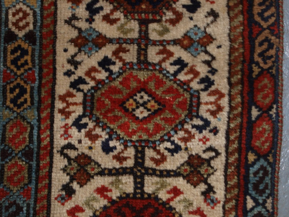 ANTIQUE TRIBAL SHEKARLU QASHQAI RUG OF CLASSIC DESIGN, CIRCA 1880. View XV