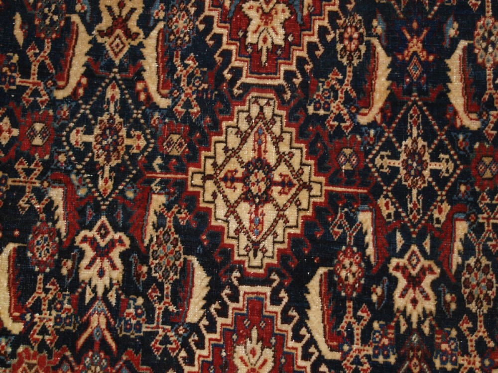 ANTIQUE QASHQAI KASHKULI RUG, HERATI DESIGN, LATE 19TH CENTURY. View IX