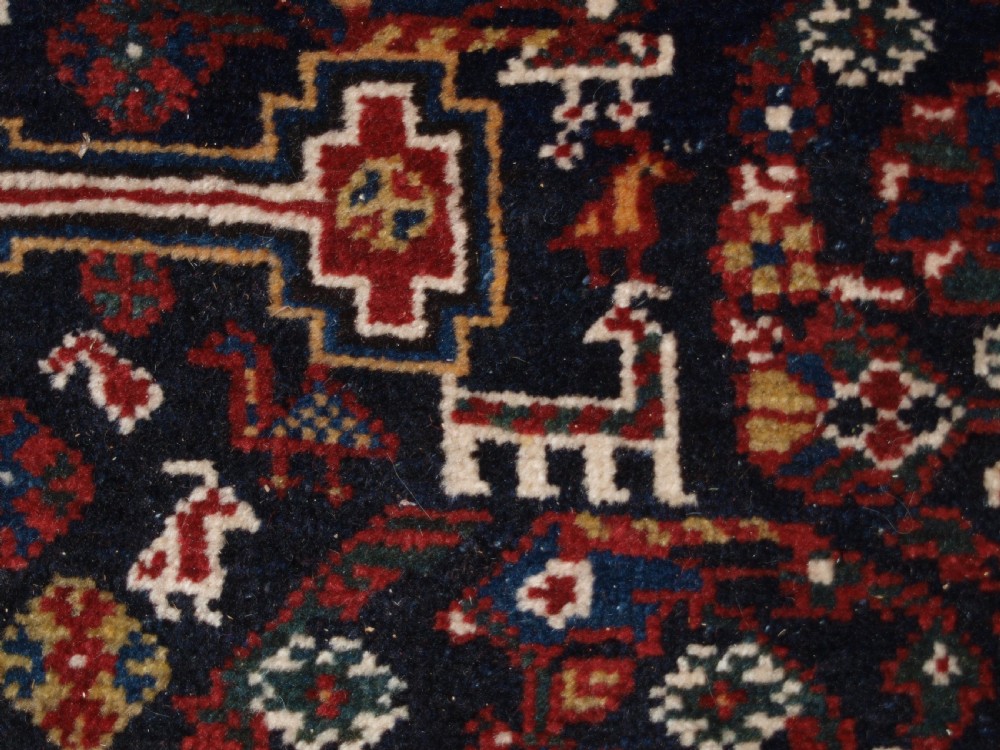 ANTIQUE QASHQAI RUG, TRIBAL DESIGN WITH GREAT COLOUR, LATE 19TH CENTURY. View XIV