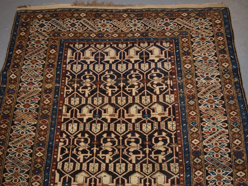 ANTIQUE CAUCASIAN KONAKEND RUG OF CLASSIC DESIGN, LATE 19TH CENTURY. View IV