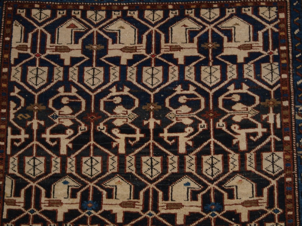 ANTIQUE CAUCASIAN KONAKEND RUG OF CLASSIC DESIGN, LATE 19TH CENTURY. View VII