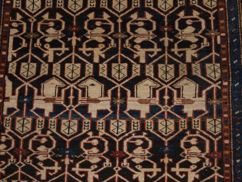 ANTIQUE CAUCASIAN KONAKEND RUG OF CLASSIC DESIGN, LATE 19TH CENTURY. View VIII