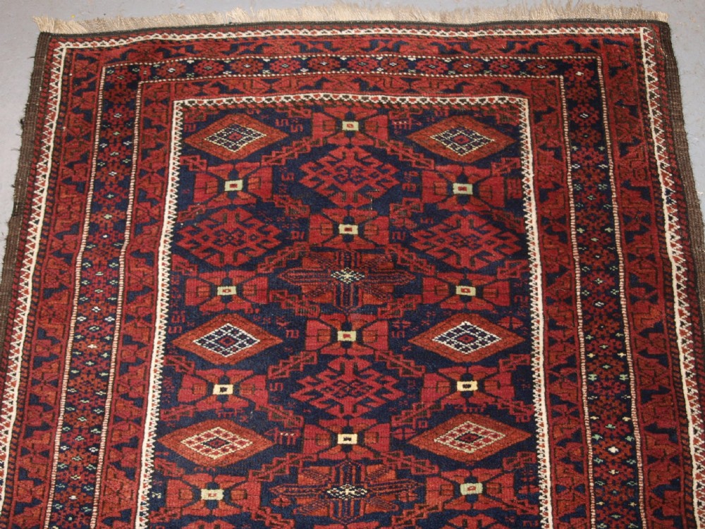 ANTIQUE BALUCH RUG, KHORASAN REGION, ALL OVER DESIGN, CIRCA 1900. View IV