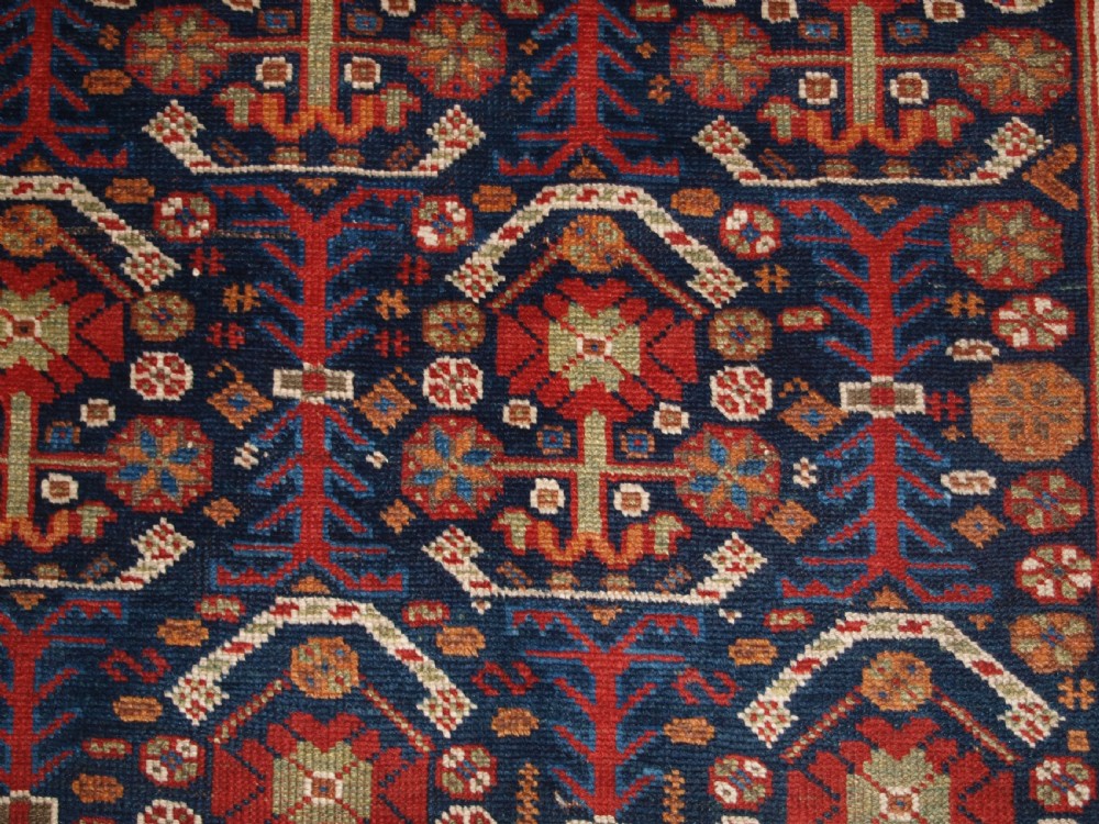 ANTIQUE AFSHAR RUG WITH REPEAT LARGE BOTEH DESIGN, CIRCA 1900/20. View VII