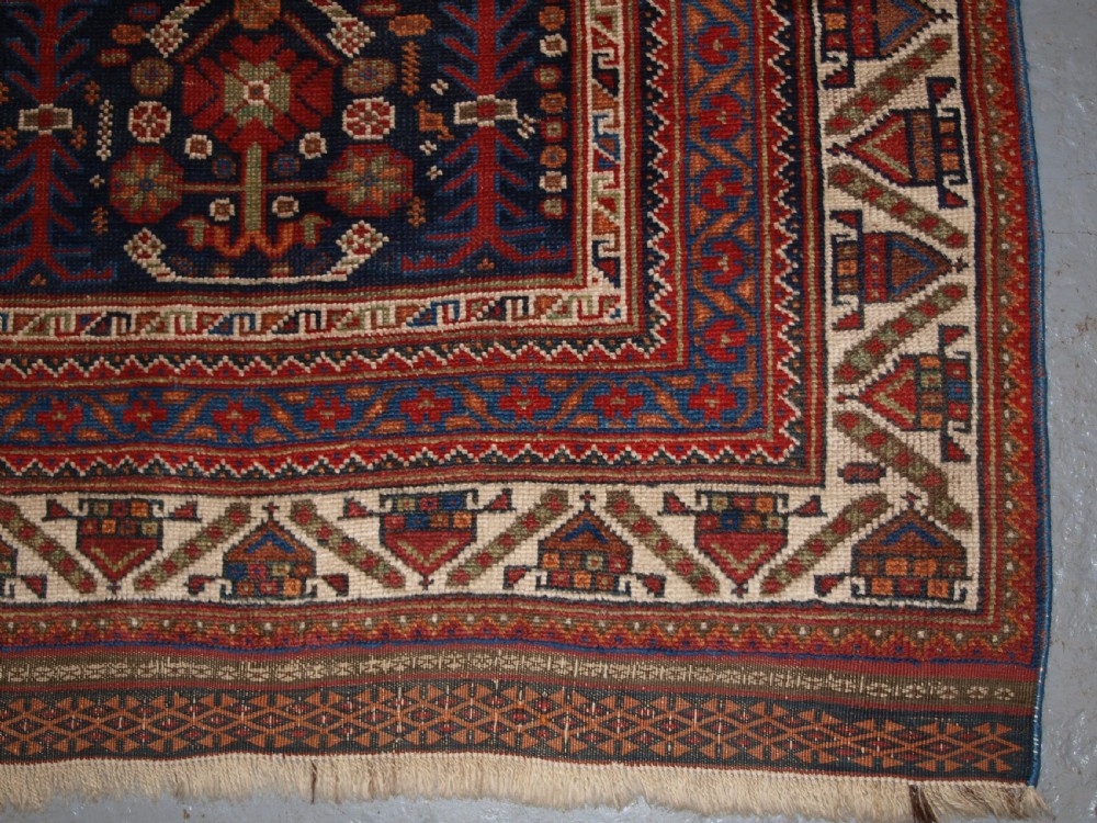 ANTIQUE AFSHAR RUG WITH REPEAT LARGE BOTEH DESIGN, CIRCA 1900/20. View IX