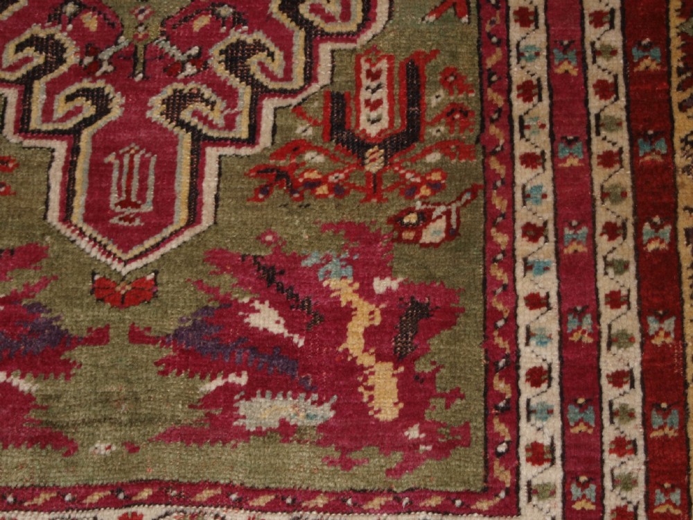 ANTIQUE TURKISH KIRSEHIR VILLAGE RUG, WONDERFUL COLOUR, TRADITIONAL DESIGN, LATE 19TH CENTURY. View VII