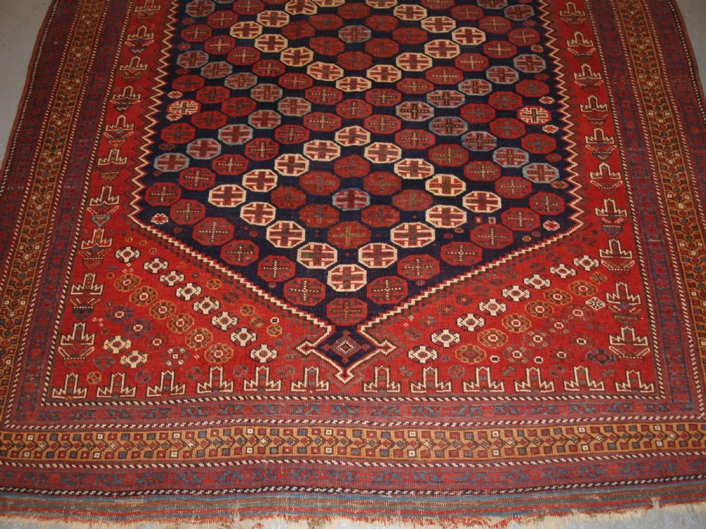 ANTIQUE AFSHAR LONG RUG, EXCELLENT DESIGN AND COLOUR, CIRCA 1880. View VII