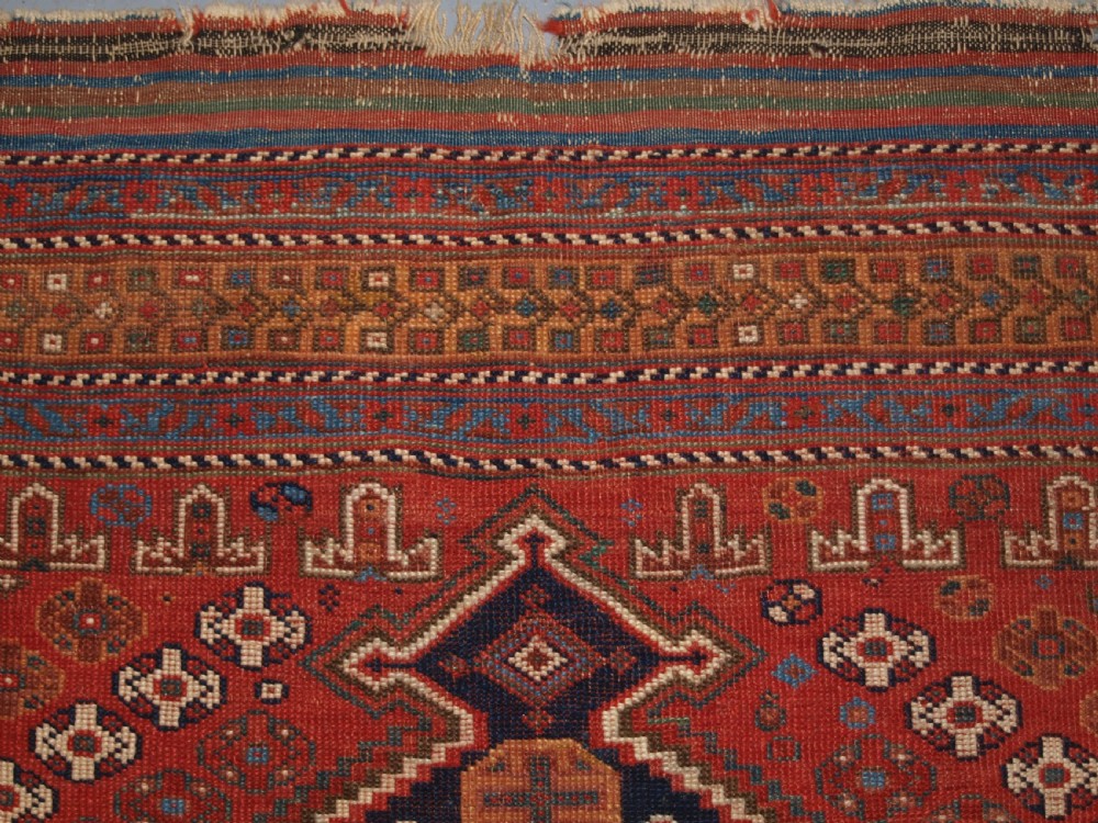 ANTIQUE AFSHAR LONG RUG, EXCELLENT DESIGN AND COLOUR, CIRCA 1880. View VIII