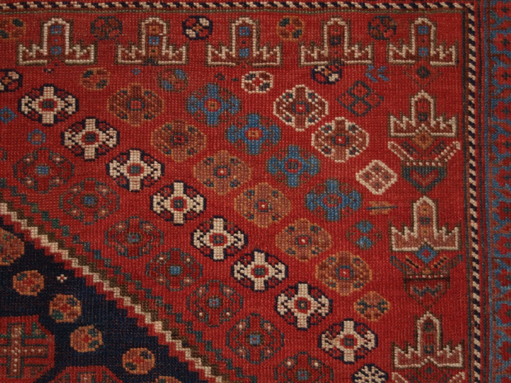 ANTIQUE AFSHAR LONG RUG, EXCELLENT DESIGN AND COLOUR, CIRCA 1880. View IX