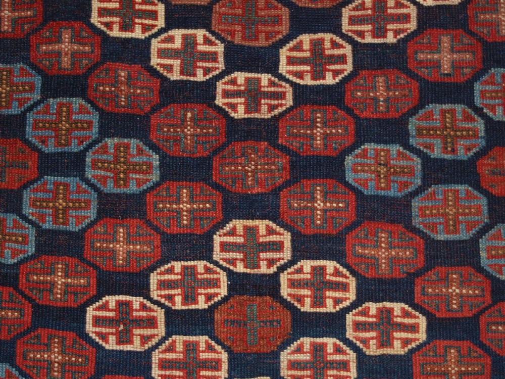 ANTIQUE AFSHAR LONG RUG, EXCELLENT DESIGN AND COLOUR, CIRCA 1880. View X