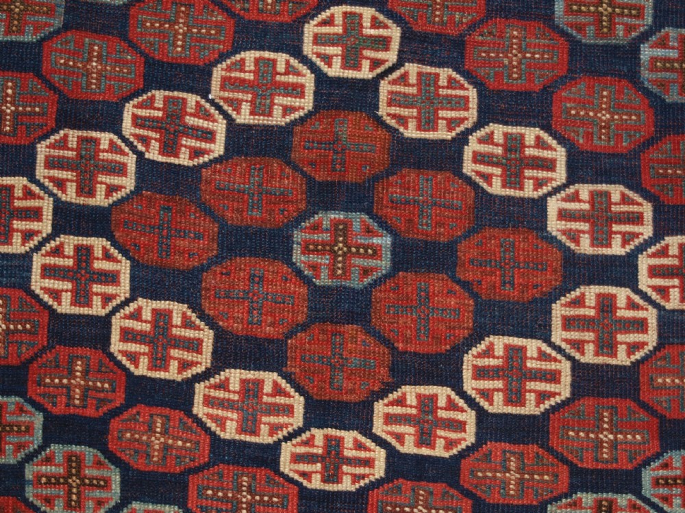 ANTIQUE AFSHAR LONG RUG, EXCELLENT DESIGN AND COLOUR, CIRCA 1880. View XI