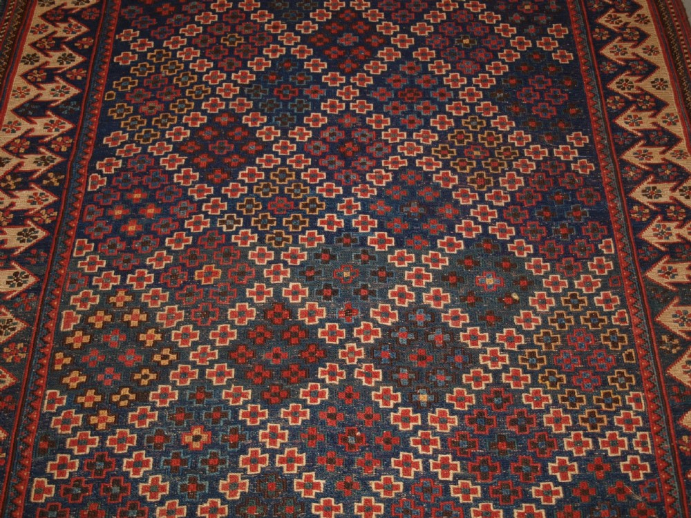 OLD AFSHAR SOUMAK RUG, SUPERB ORIGINAL CONDITION, CIRCA 1920. View V