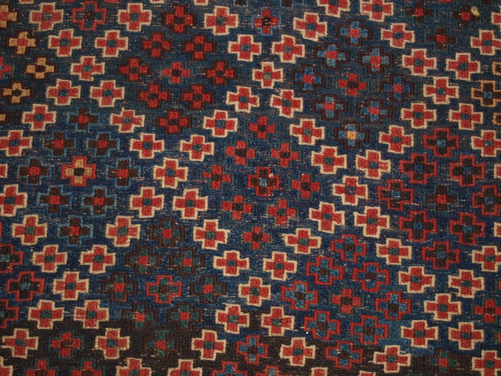OLD AFSHAR SOUMAK RUG, SUPERB ORIGINAL CONDITION, CIRCA 1920. View XII