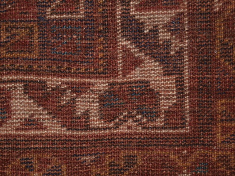 OLD SOUTH WEST PERSIAN TRIBAL DESIGN SHIRAZ RUG, THICK HEAVY PILE, CIRCA 1920. View XII