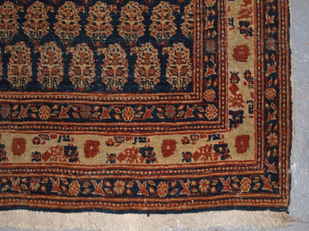 ANTIQUE NORTH WEST PERSIAN SERABEND VILLAGE RUG, BOTEH DESIGN, CIRCA 1900. View XI