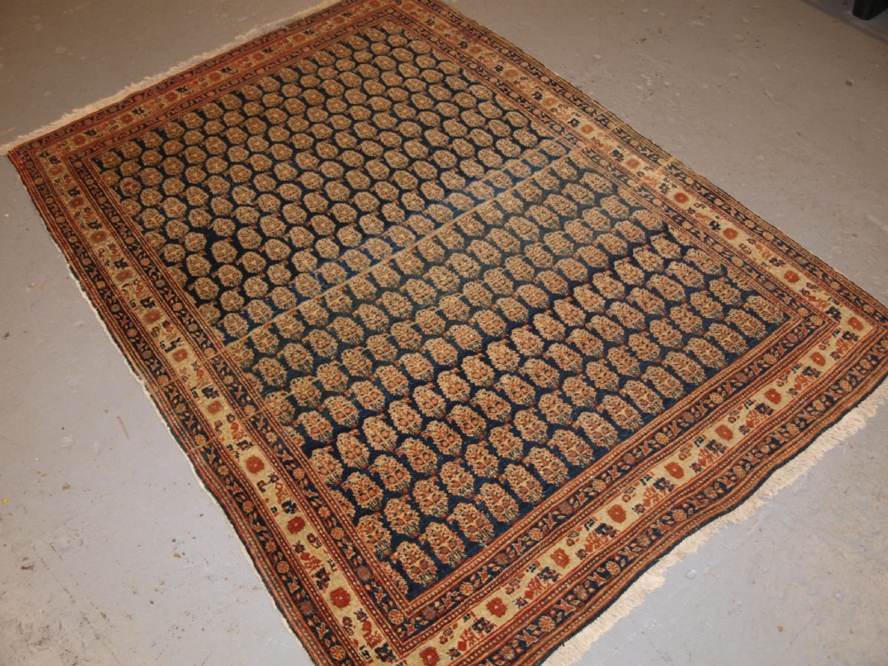 ANTIQUE NORTH WEST PERSIAN SERABEND VILLAGE RUG, BOTEH DESIGN, CIRCA 1900. View XIII