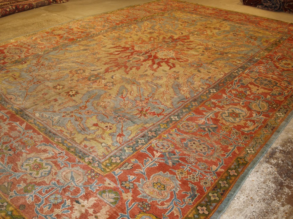 ANTIQUE ZIEGLER CARPET, WITH OUTSTANDING DESIGN AND COLOUR, COUNTRY HOUSE CARPET, CIRCA 1870/80. View II