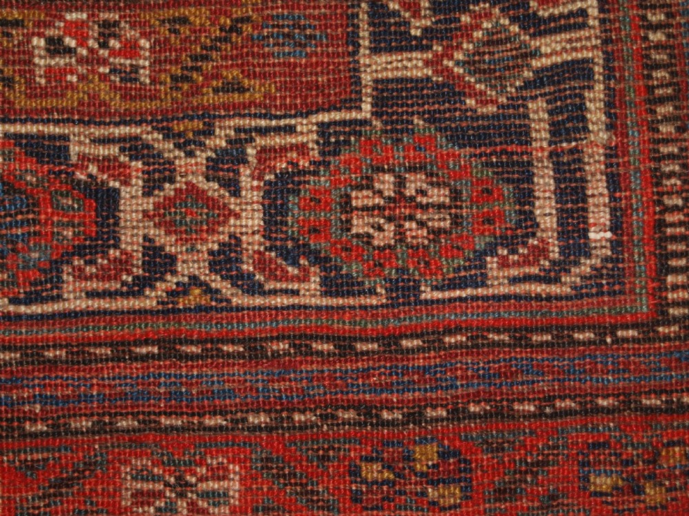 ANTIQUE TRIBAL QASHQAI RUG, BEAUTIFUL DRAWING WITH LOTS OF ANIMALS, LATE 19TH CENTURY. View XVI
