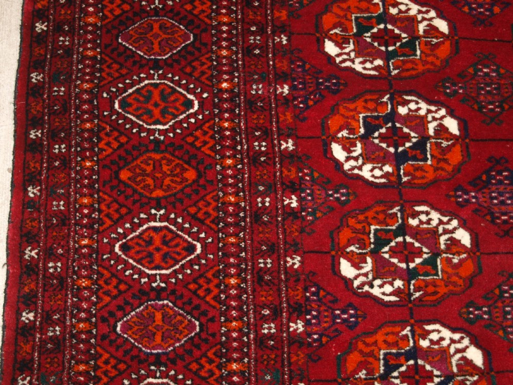 OLD TEKKE TURKMEN CARPET OF LARGE SIZE, PERFECT CONDITION, CIRCA 1930. View V