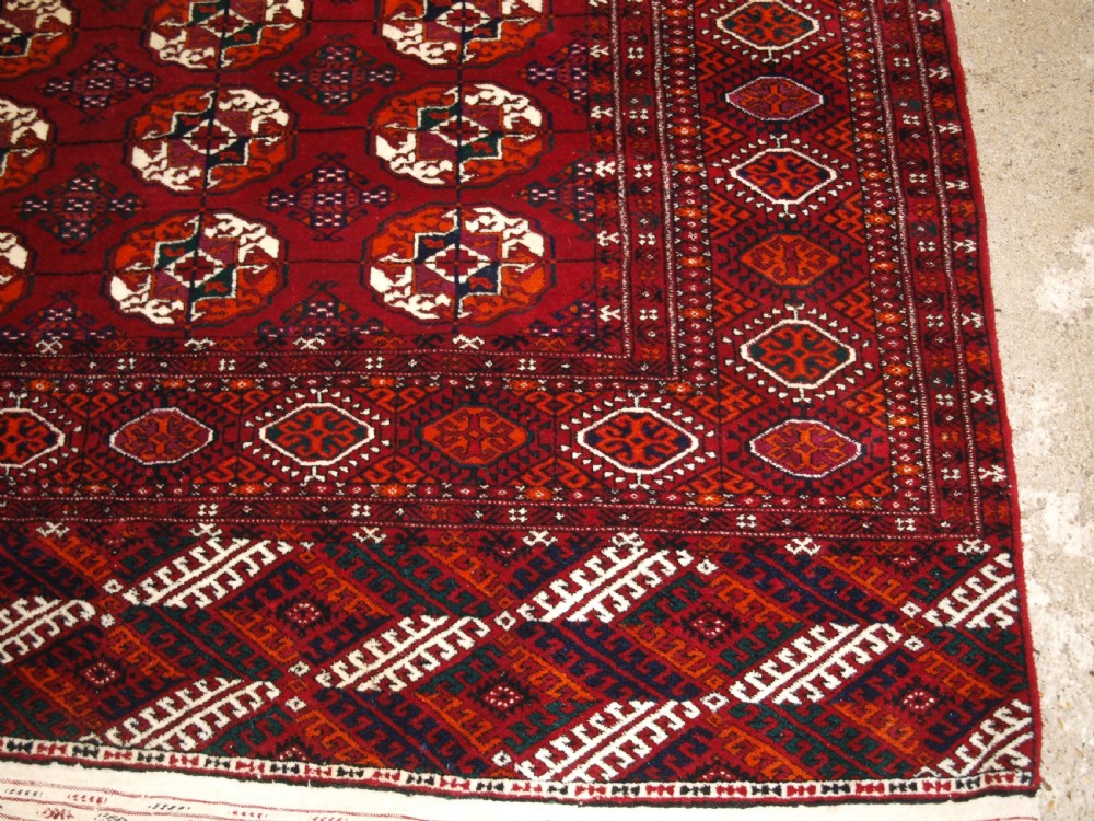 OLD TEKKE TURKMEN CARPET OF LARGE SIZE, PERFECT CONDITION, CIRCA 1930. View VII