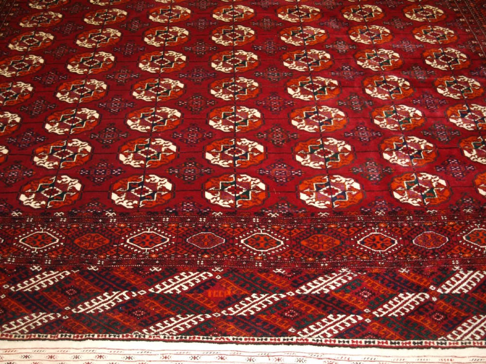 OLD TEKKE TURKMEN CARPET OF LARGE SIZE, PERFECT CONDITION, CIRCA 1930. View VIII