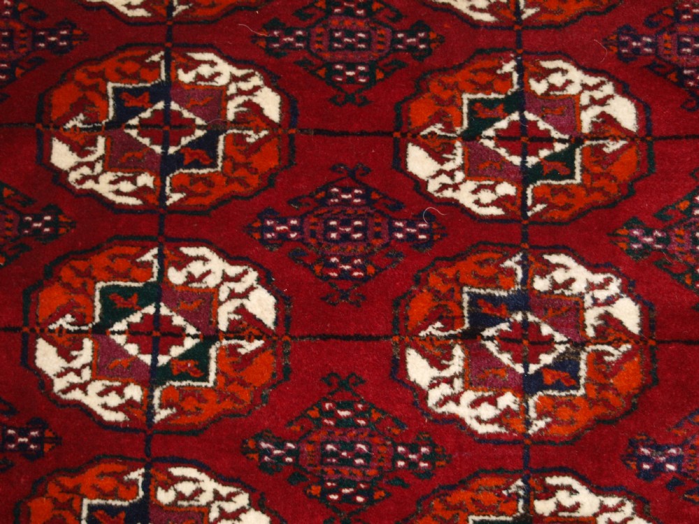 OLD TEKKE TURKMEN CARPET OF LARGE SIZE, PERFECT CONDITION, CIRCA 1930. View IX