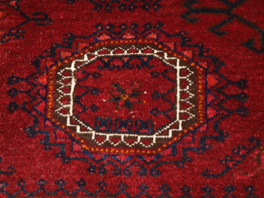 OLD AFGHAN VILLAGE CARPET, TRADITIONAL SALOR GUL DESIGN, HARD WEARING, CIRCA 1920. View VIII